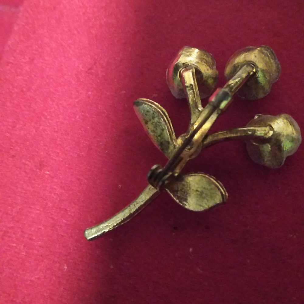 Vintage rose gold brooch/stem pin - Picture 5 of 5